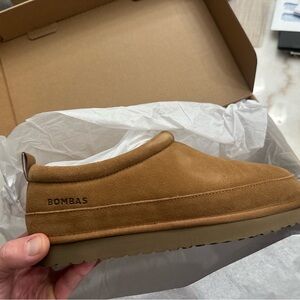 Bombas Woman’s Tan Suede Slip-On Shoes
